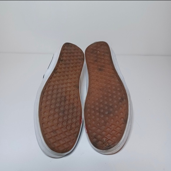 Vans Asher Slip On Sz Women 8.5 Black Perforated Leather Low-Top Shoe 215 Box 25 - Picture 9 of 10